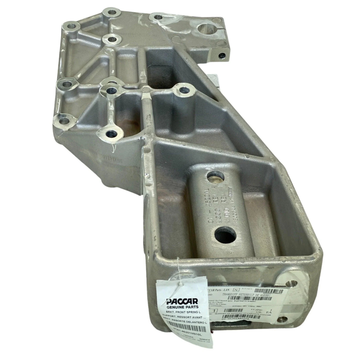 01-46201M010L Genuine Peterbilt Left Spring Hanger Steer Axle for Peterbilt 320 - Truck To Trailer