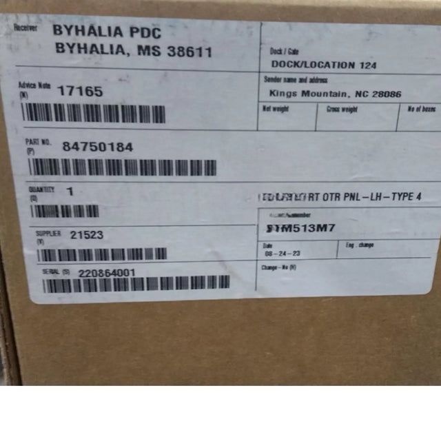 84750184 Genuine Volvo Front Outer Panel Left - Truck To Trailer