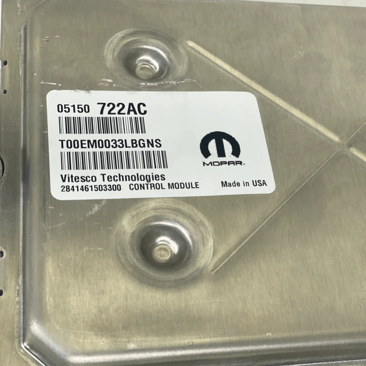 05150722AC Genuine Mopar ECM Engine Control Module - Truck To Trailer