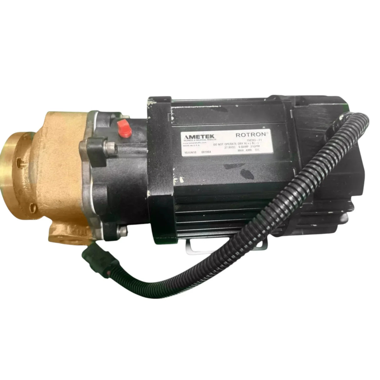 150393-21 Genuine Ametek Blower Motor 27.6V 9A - Truck To Trailer