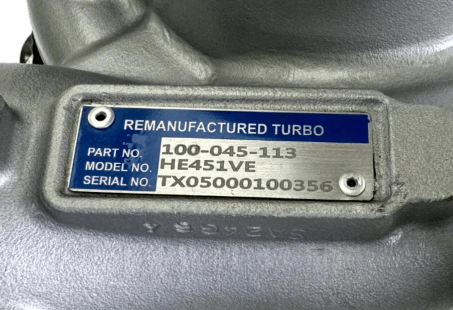 100-045-113 Turbocharger HE451VE For Cummins ISX QSX 15L - Truck To Trailer
