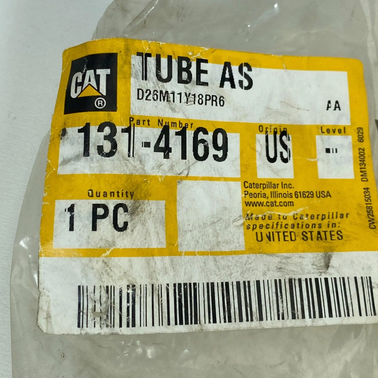 1314169 Genuine Caterpillar Multiple Bend Turbo Tube - Truck To Trailer