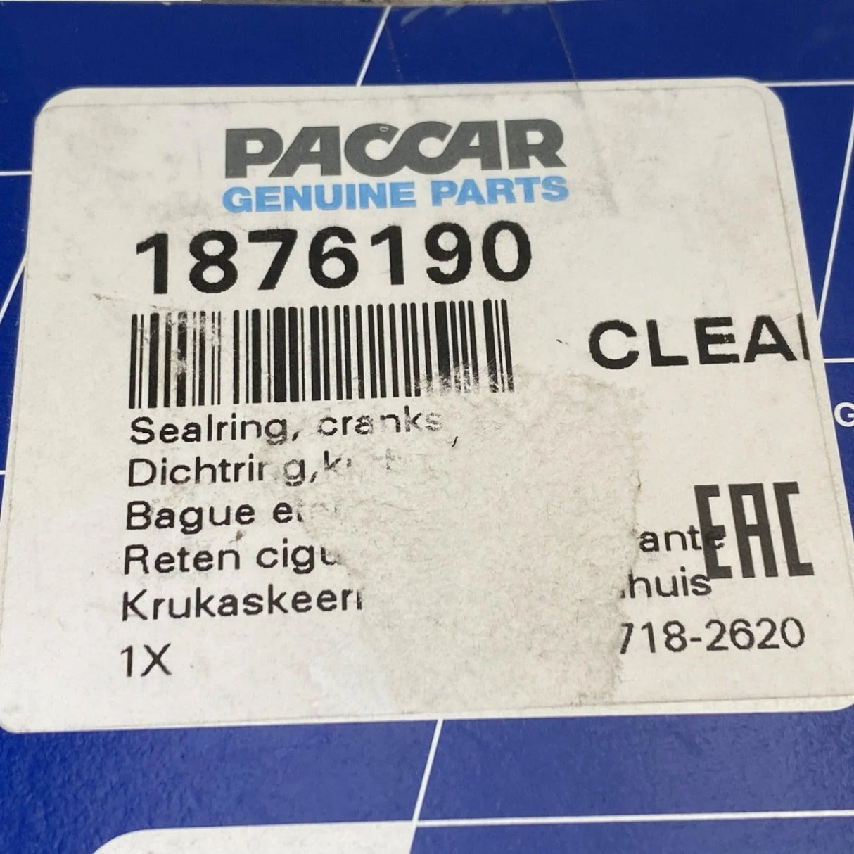 1876190PE Genuine Paccar Crankshaft Flywheel Housing Seal Ring - Truck To Trailer