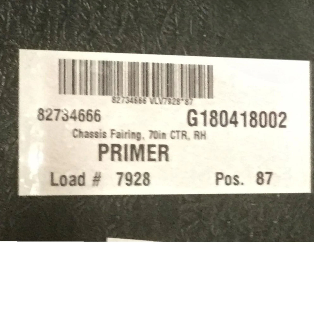 82734666 Genuine Mack Chassis Fairing - Truck To Trailer