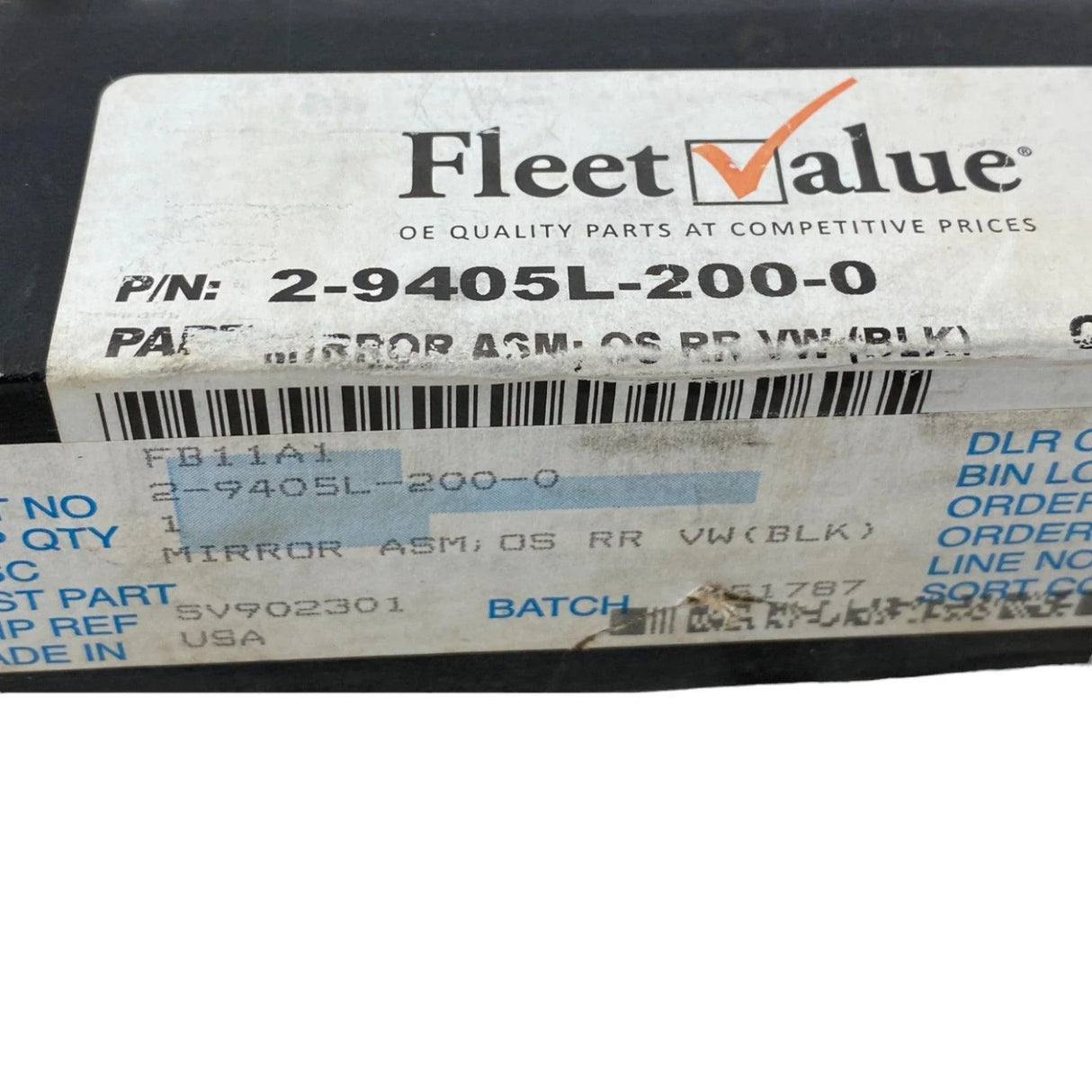 2-9405L-200-0 Genuine Isuzu Outside Mirror Assembly - Truck To Trailer