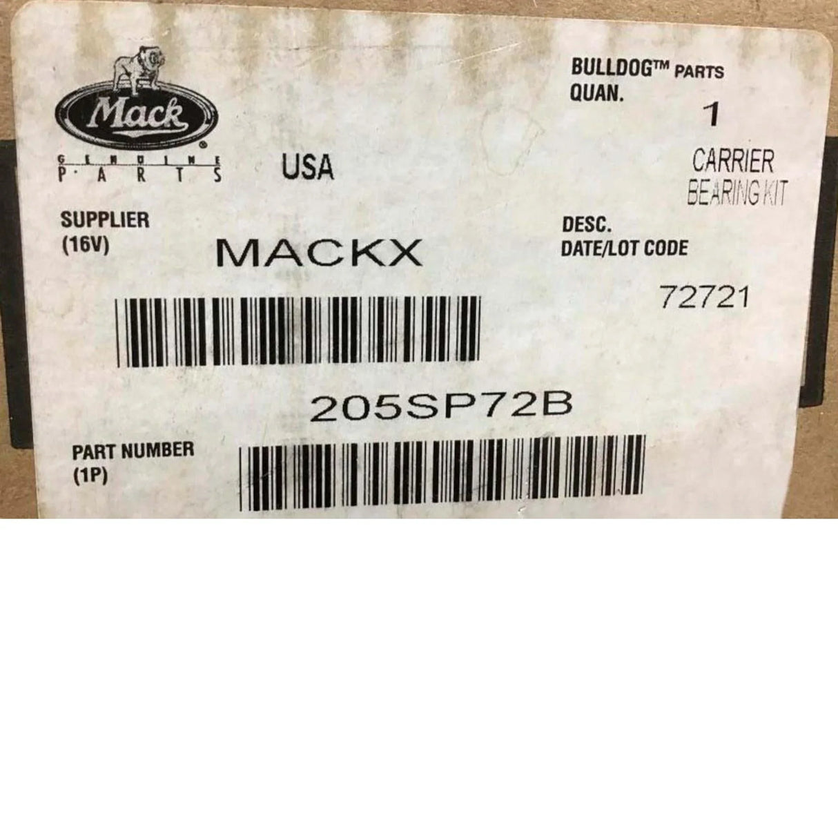 205SP72B Genuine Volvo Carrier Kit - Truck To Trailer