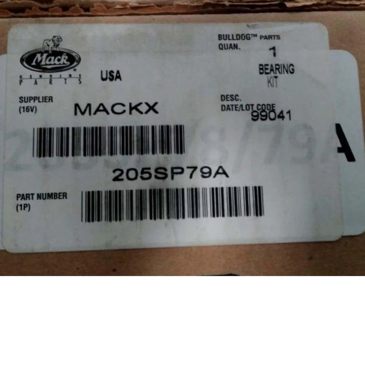 205SP79A Genuine Volvo Carrier Bearing Kit - Truck To Trailer