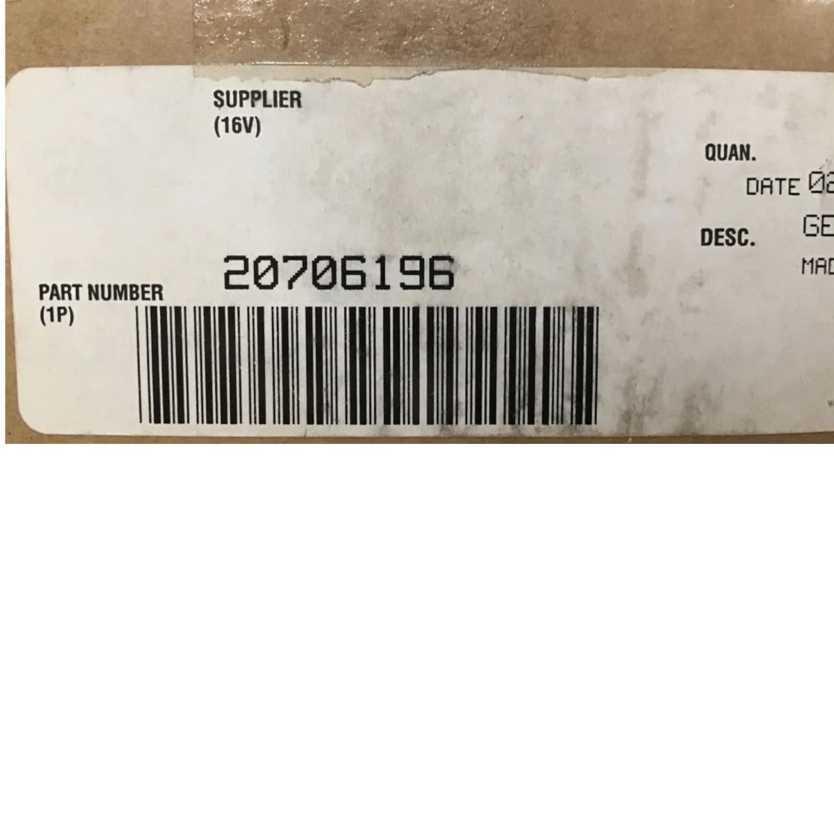 20706196 Genuine Volvo/Mack Gear - Truck To Trailer