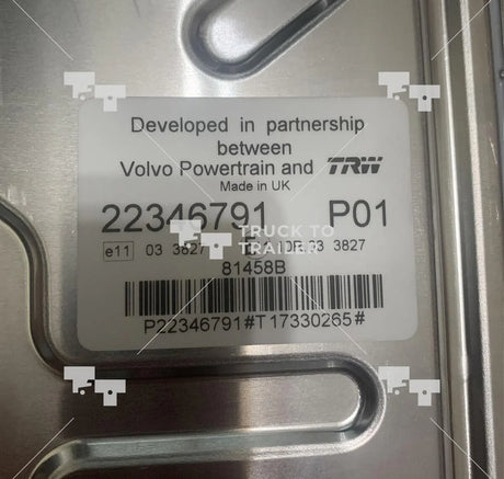 VOE 22346791 Genuine Volvo Control Unit For Volvo Engine D13 Truck Fh Fh4 Fm Fm4 - Truck To Trailer