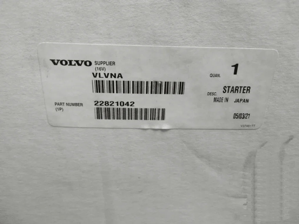 22821042 Genuine Volvo Starter Motor - Truck To Trailer