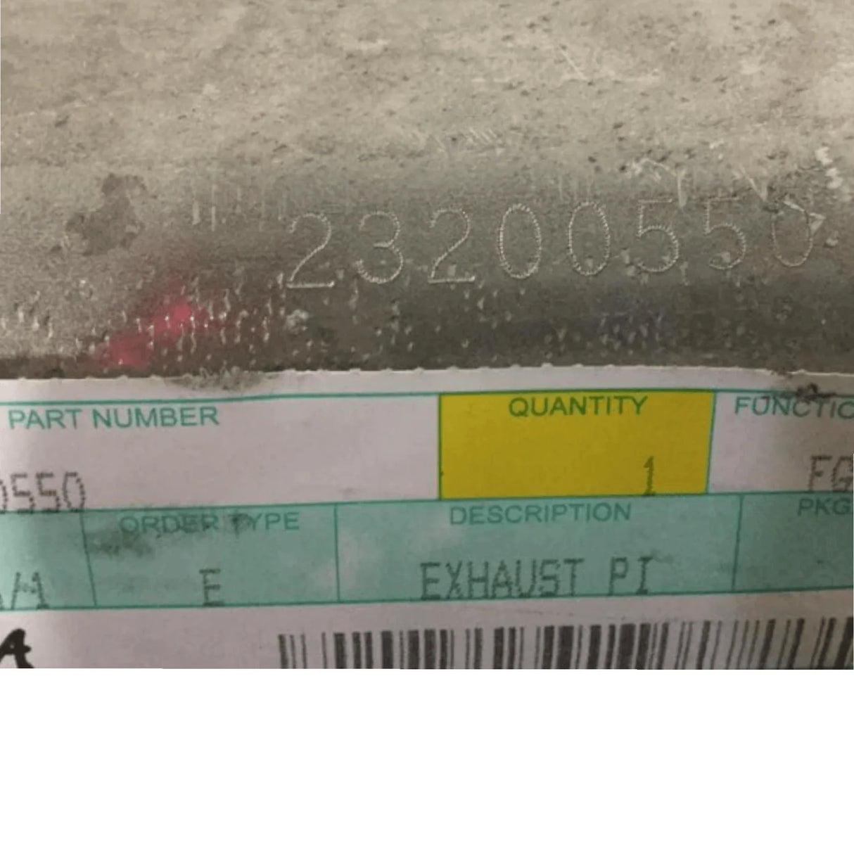 23200550 Genuine Volvo Exhaust Pipe - Truck To Trailer