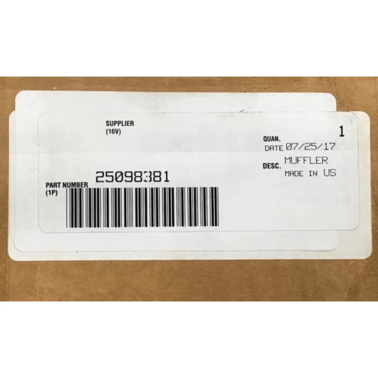 25098381 Genuine Mack Muffler - Truck To Trailer