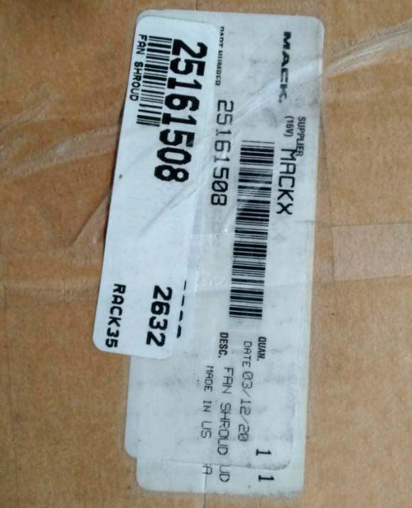 25161508 Genuine Volvo/Mack Fan Shroud - Truck To Trailer