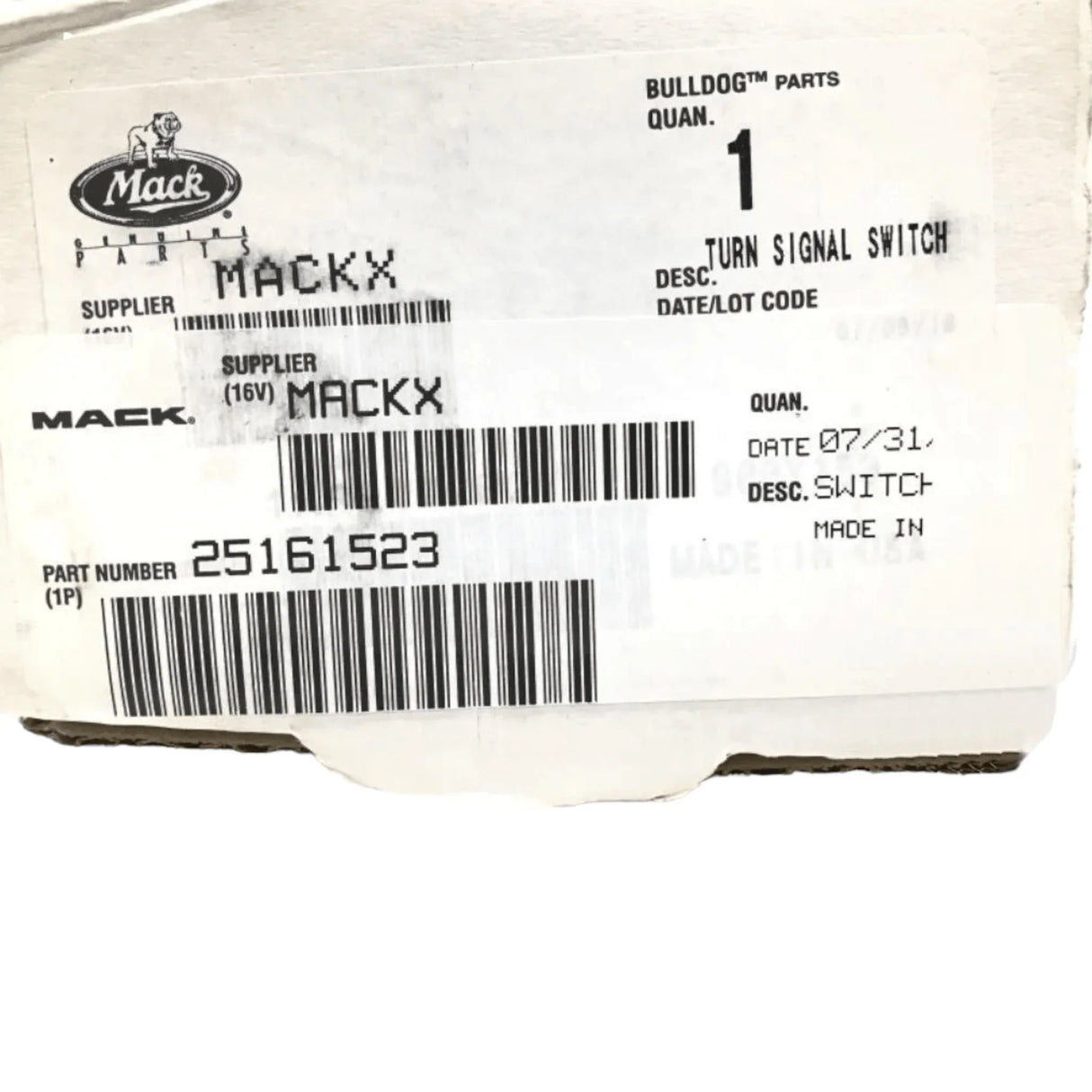 25161523 Genuine Volvo Switch - Truck To Trailer