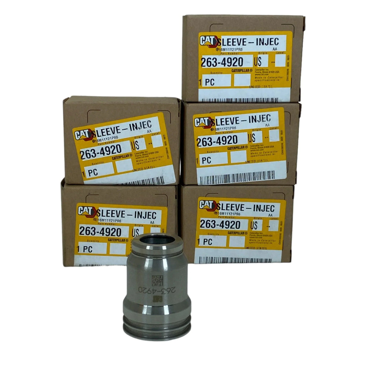 263-4920 Genuine Caterpillar Sleeve Injector Set Of 6 - Truck To Trailer