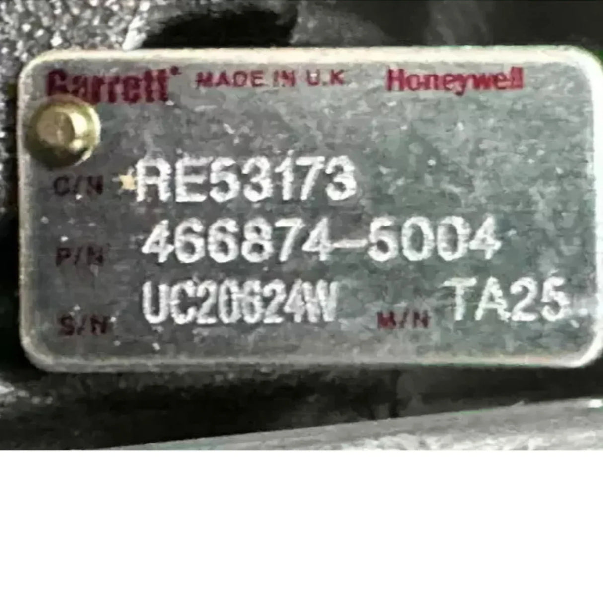 RE53173 Genuine Garrett Turbocharger - Truck To Trailer