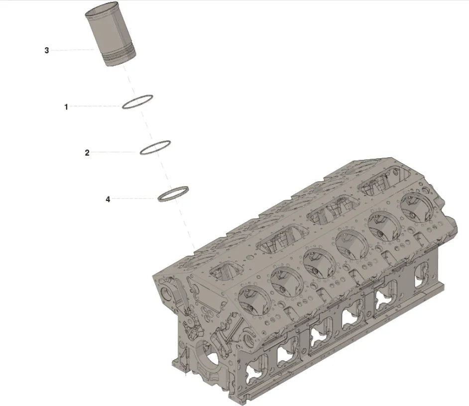 3006089 Genuine Cummins Liner Kit - Truck To Trailer