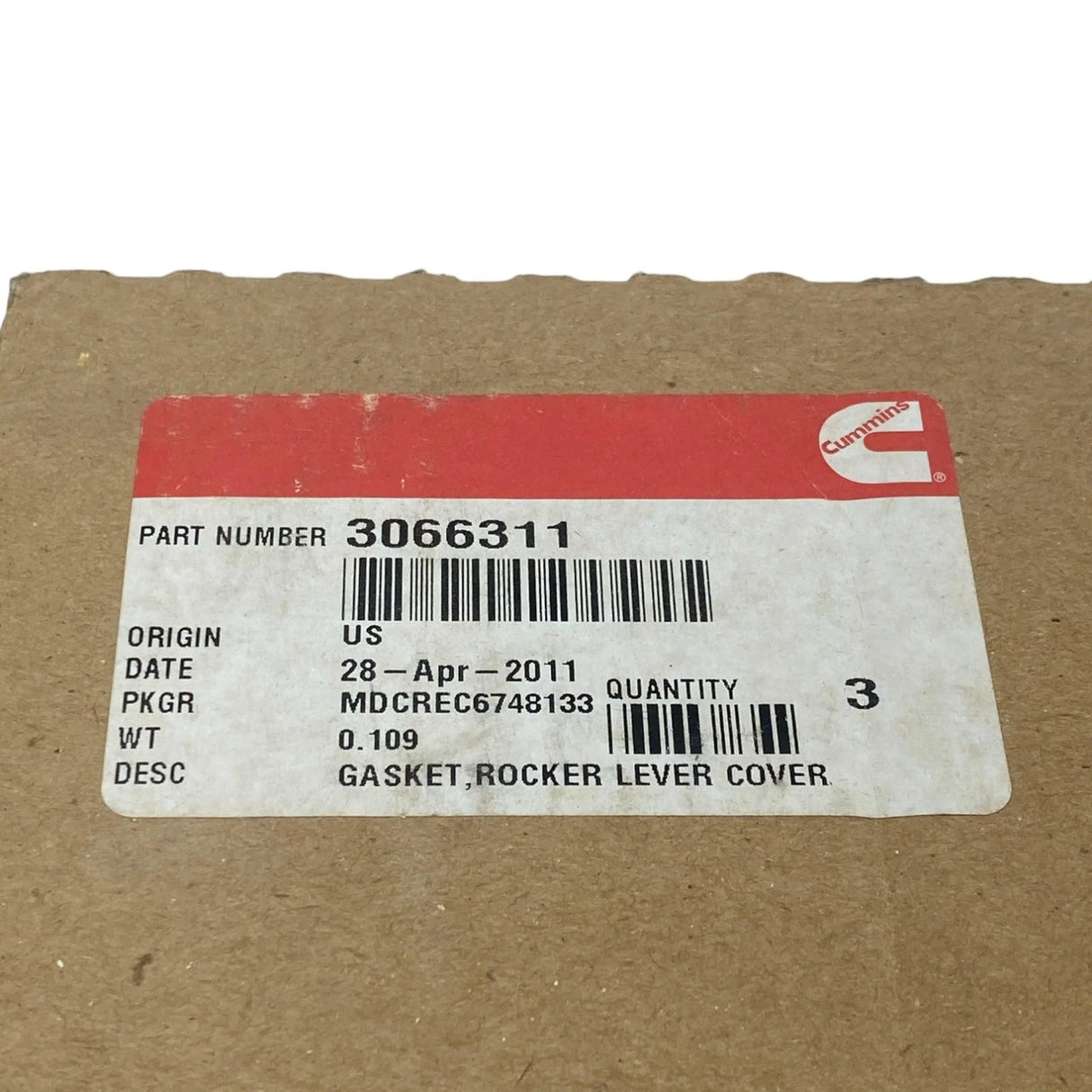 131275 Genuine Cummins Rocker Lever Cover Gasket - Truck To Trailer