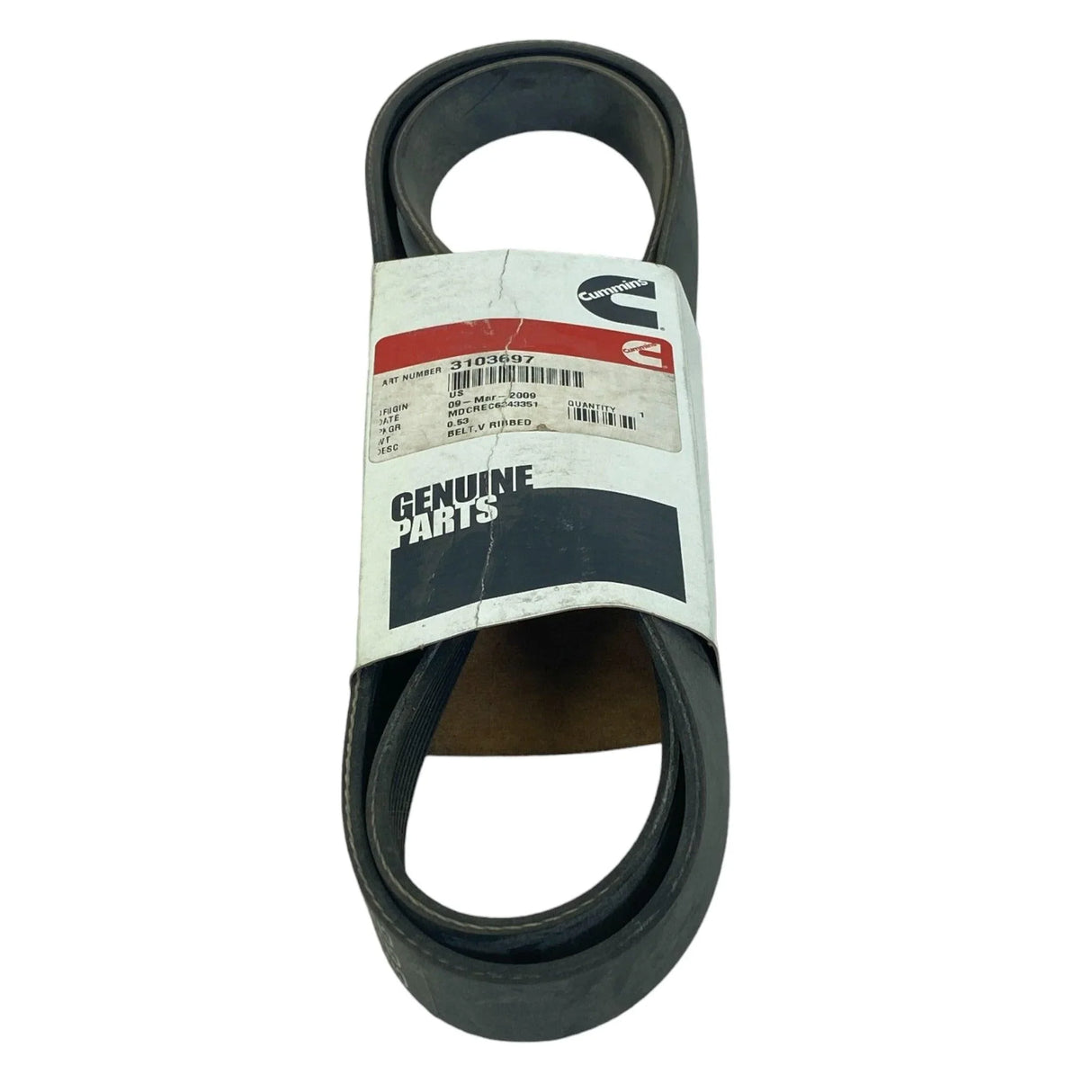 3103697 Genuine Cummins V Ribbed Belt - Truck To Trailer