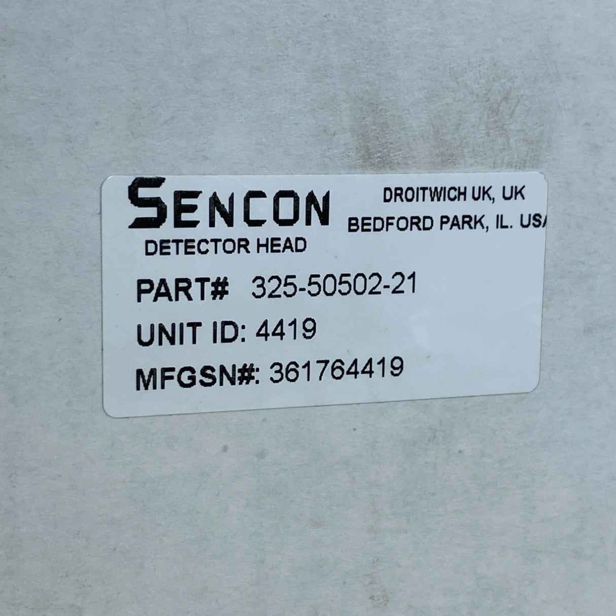 361764419 Genuine Sencon Detector Head - Truck To Trailer