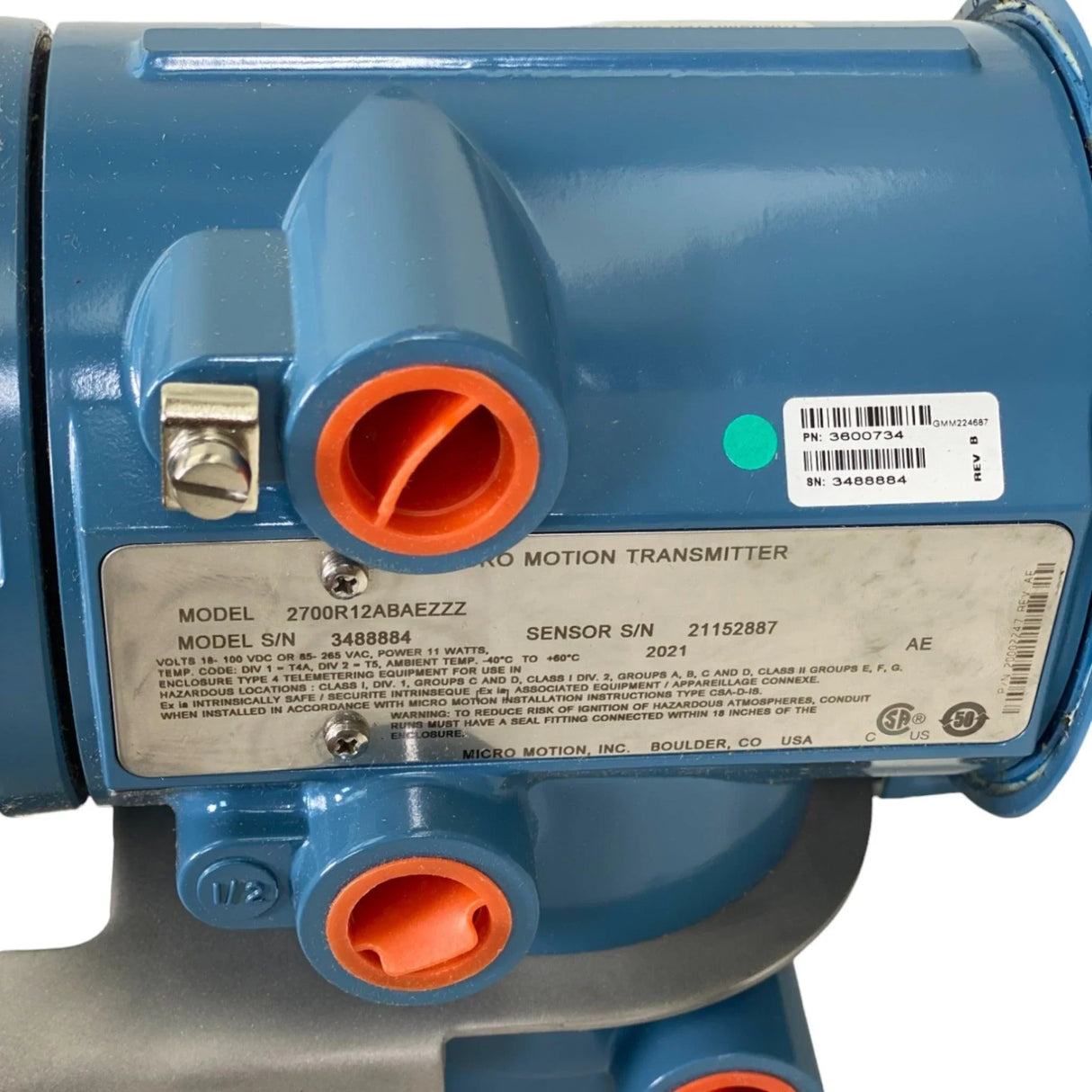 3600734 Micro Motion Flow Transmitter - Truck To Trailer