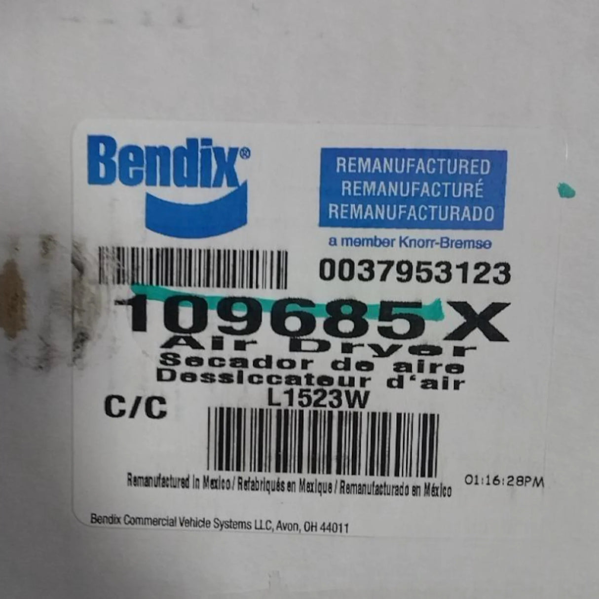 745-109685X Genuine Mack Air Dryer - Truck To Trailer