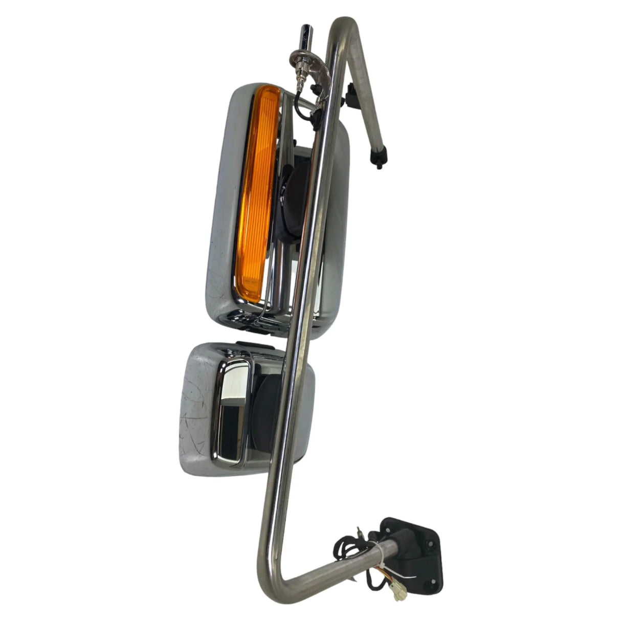 3757547C91 Oem International Mirror Rear View Rmt Htd Cb Ratio Chrome LtdRh - Truck To Trailer