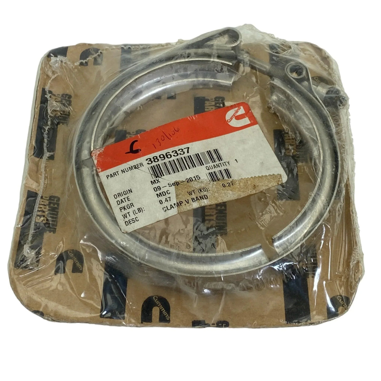115774 Genuine Cummins V Band Clamp - Truck To Trailer