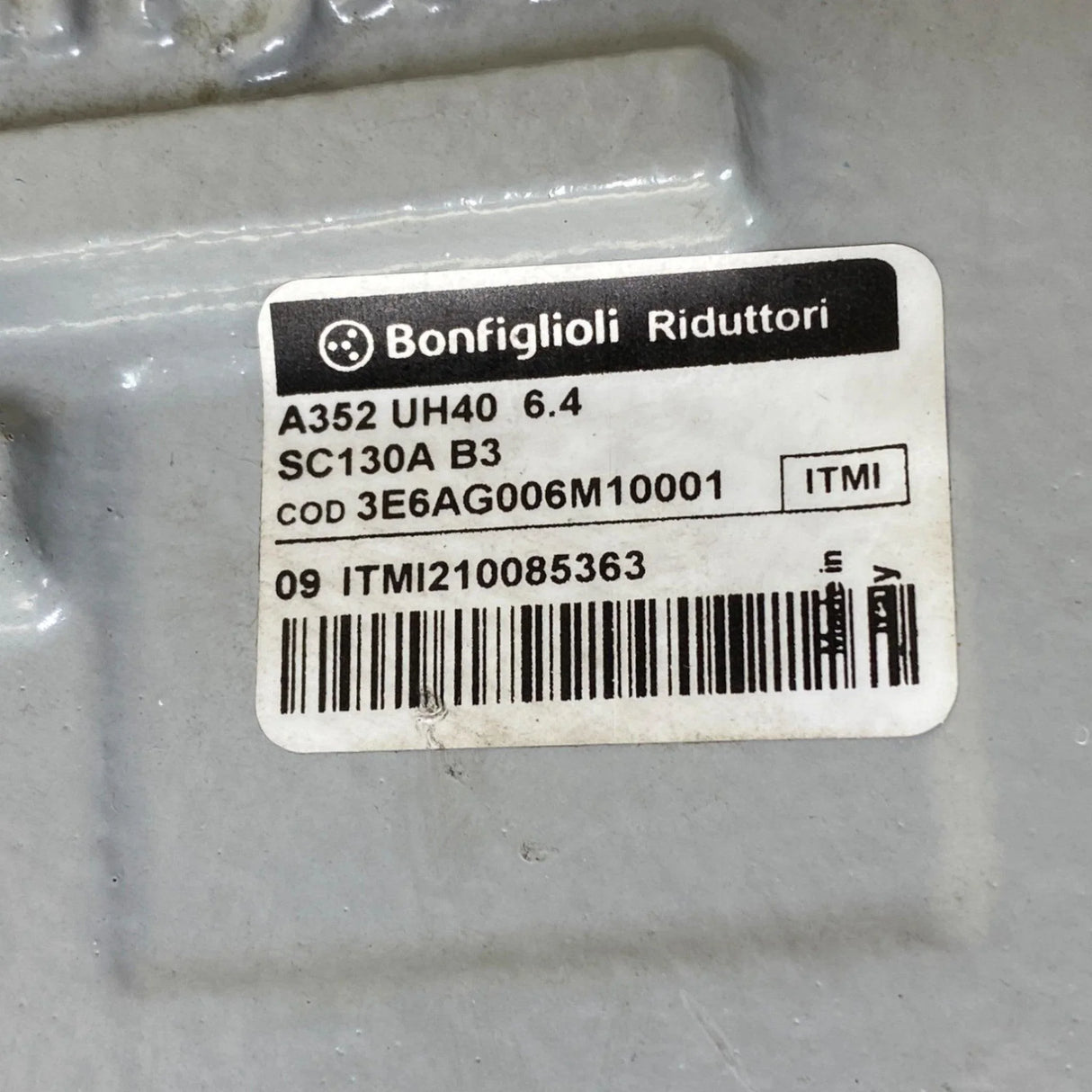3E6AG006M10001 Bonfigioli Helical Bevel Gear Unit - Truck To Trailer
