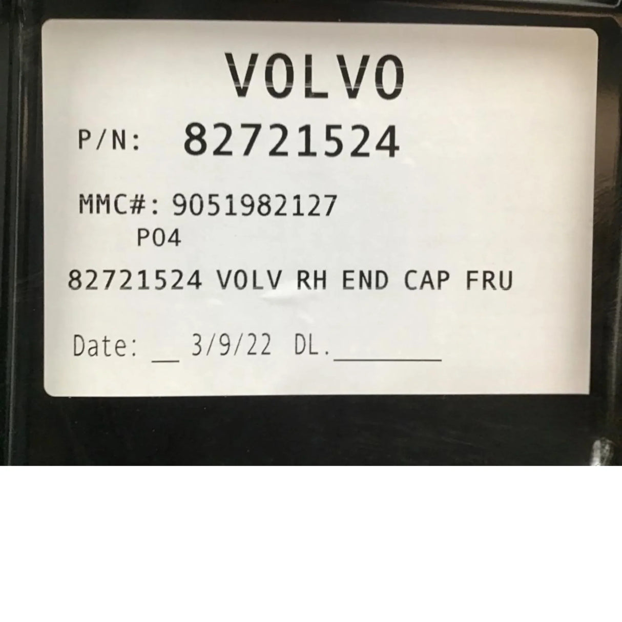 82721524 Genuine Volvo Bumper - Truck To Trailer