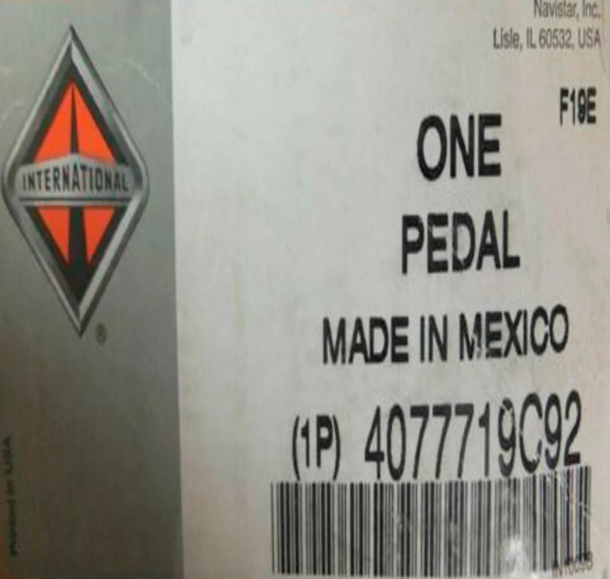 4077719C92 Genuine International Pedal Clutch - Truck To Trailer