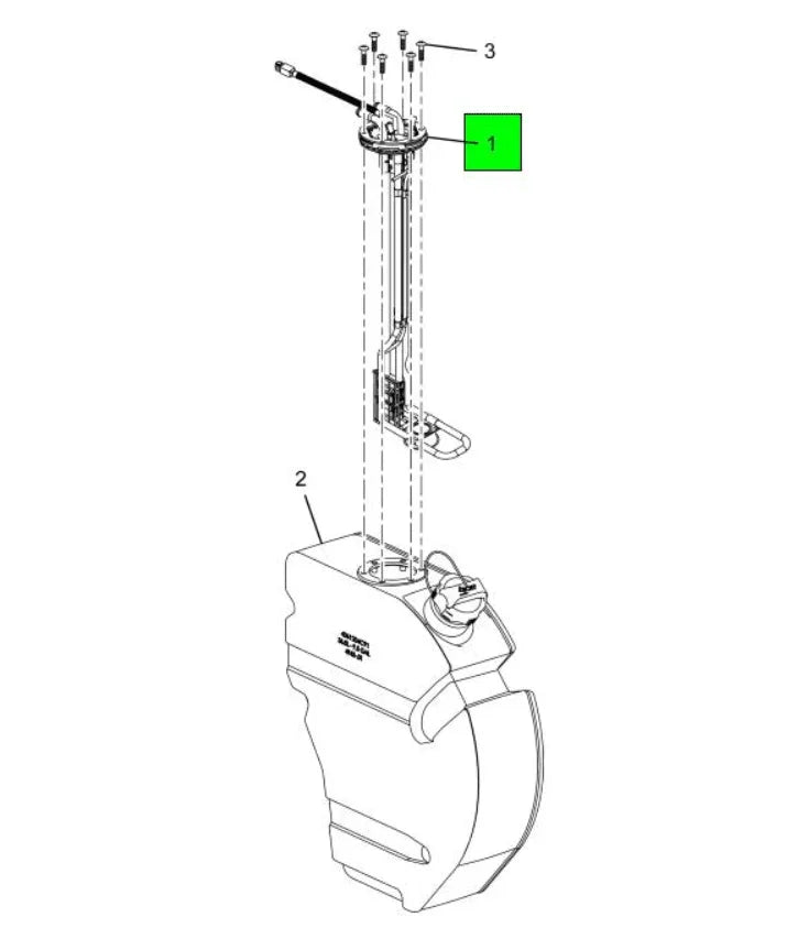 4163698C91 Genuine Navistar International 9.5 Gallon Def Tank Qls Sensor Head Unit FLS 1% - Truck To Trailer