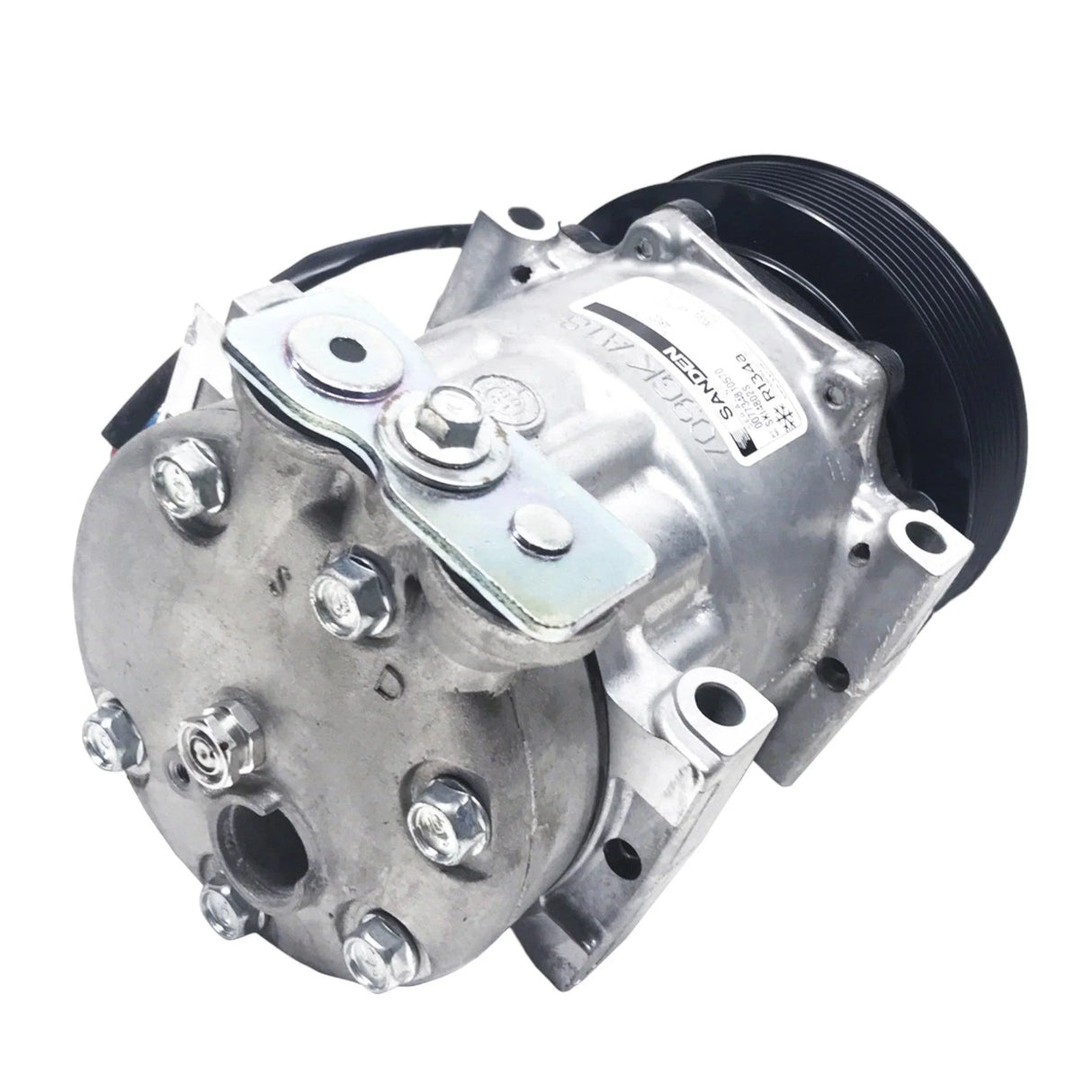 22-65770-000 Genuine Sanden 4802S A/C Air Compressor For Freightliner Cascadia - Truck To Trailer