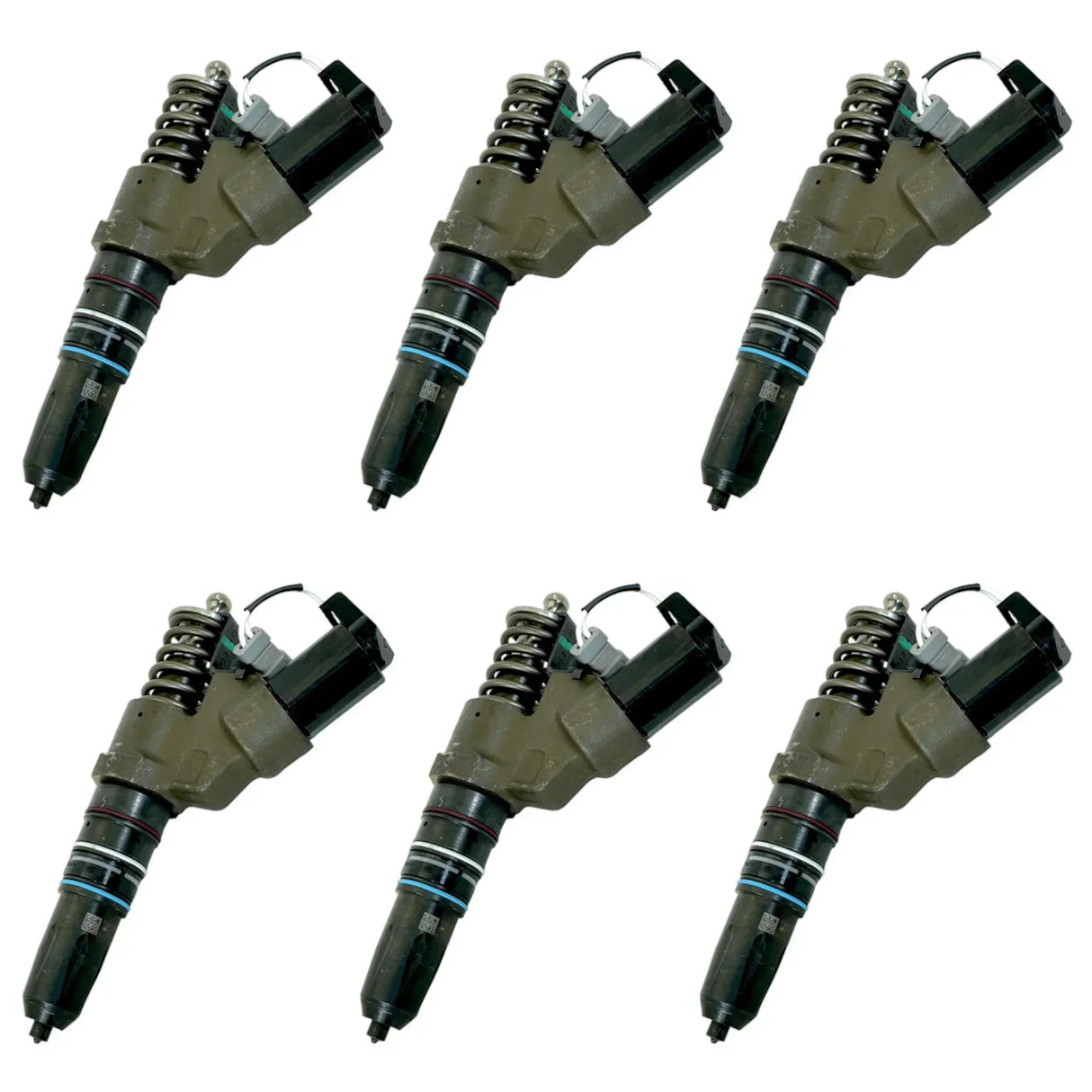 4026222RX Genuine Cummins Fuel Injectors Set Of Six For Cummins M11 - Truck To Trailer