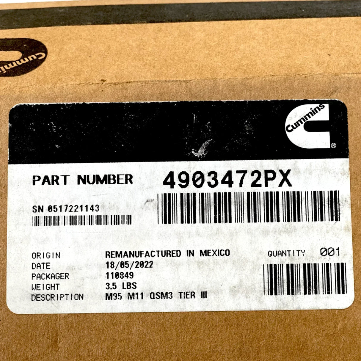 4026222RX Genuine Cummins Fuel Injectors Set Of Six For Cummins M11 - Truck To Trailer