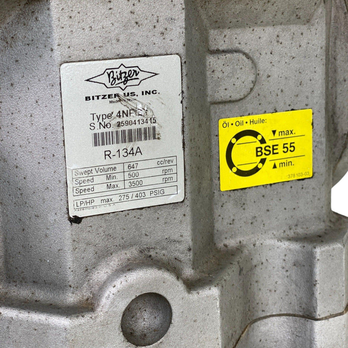 4Pfcy Genuine Bitzer A/C Compressor - Truck To Trailer