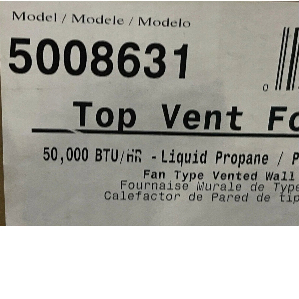 5008631 Williams Wall Vented Heater - Truck To Trailer