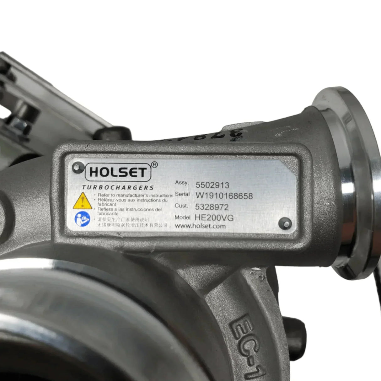 3786363 Genuine Cummins He200Vg Turbocharger - Truck To Trailer