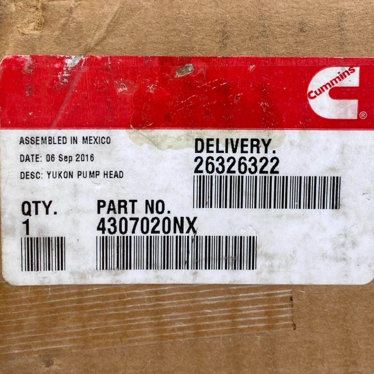 4307020NX Oem Cummins Fuel Pump Head - Truck To Trailer