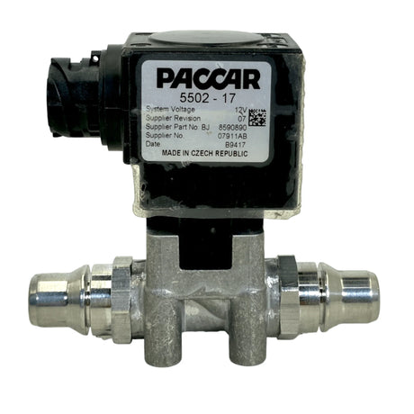 5502-17 Genuine Paccar Def Coolant Solenoid 2 Way For Peterbilt - Truck To Trailer