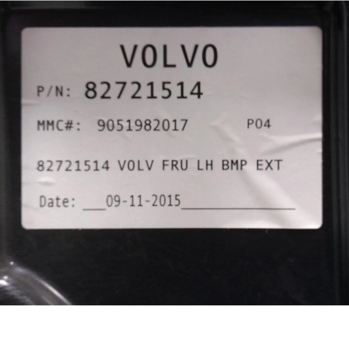 570046 Genuine Volvo Front Bumper Left Side Extension - Truck To Trailer