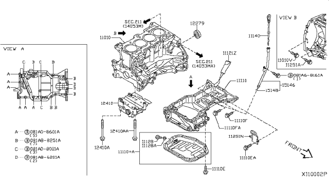 11000-ET82A Genuine Nissan Block Assy-Cylinder - Truck To Trailer