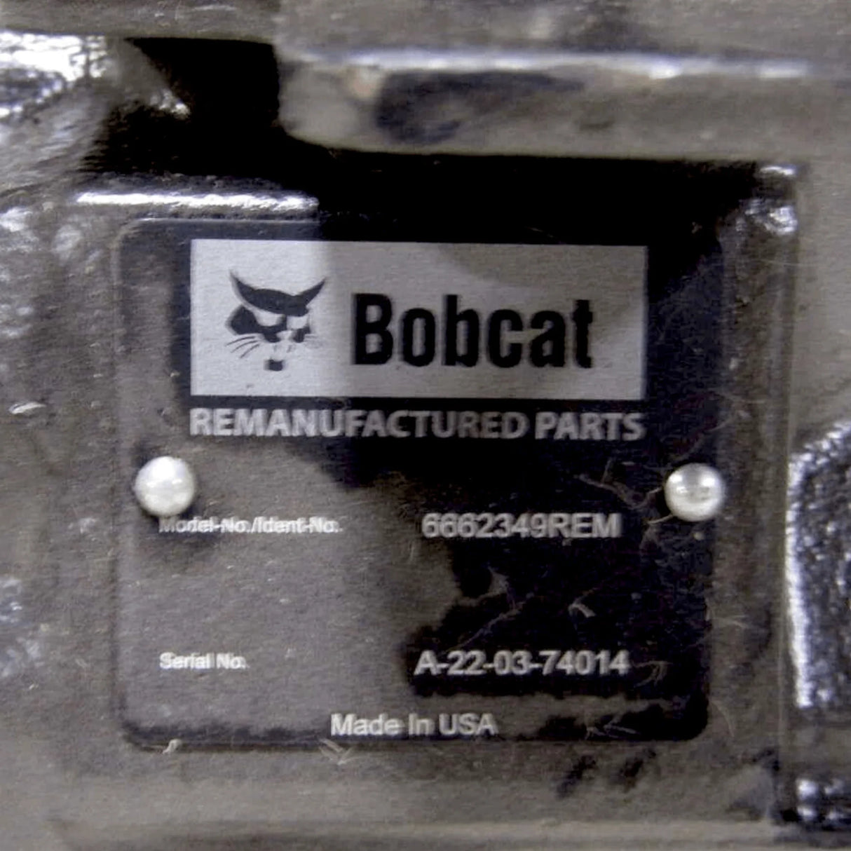 6662349Rem Genuine Bobcat Tandem Drive Hydraulic Pump - Truck To Trailer