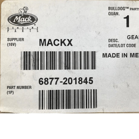 6877-201845 Genuine Volvo Mainshaft Gear - Truck To Trailer