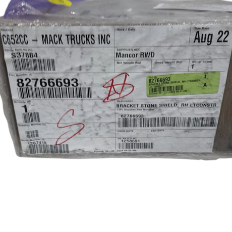 82766693 Genuine Mack Bracket - Truck To Trailer