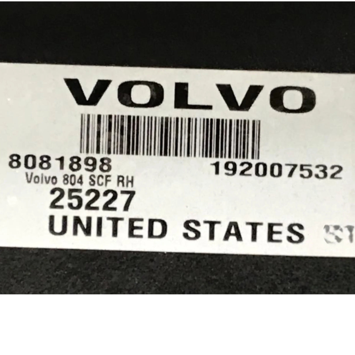 8081898 Genuine Volvo Chassis Fairing - Truck To Trailer