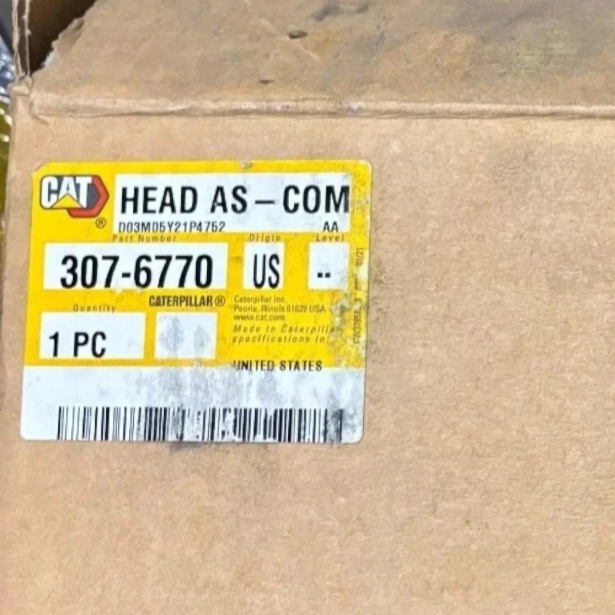 307-6770 Genuine CAT Exhaust Combustion Head - Truck To Trailer