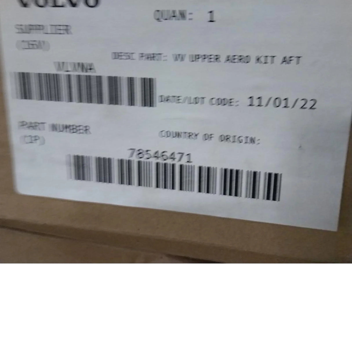 78546471 Genuine Volvo Extension Kit - Truck To Trailer