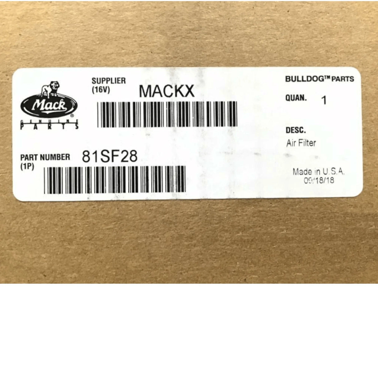 81SF28 Genuine Mack Filter - Truck To Trailer