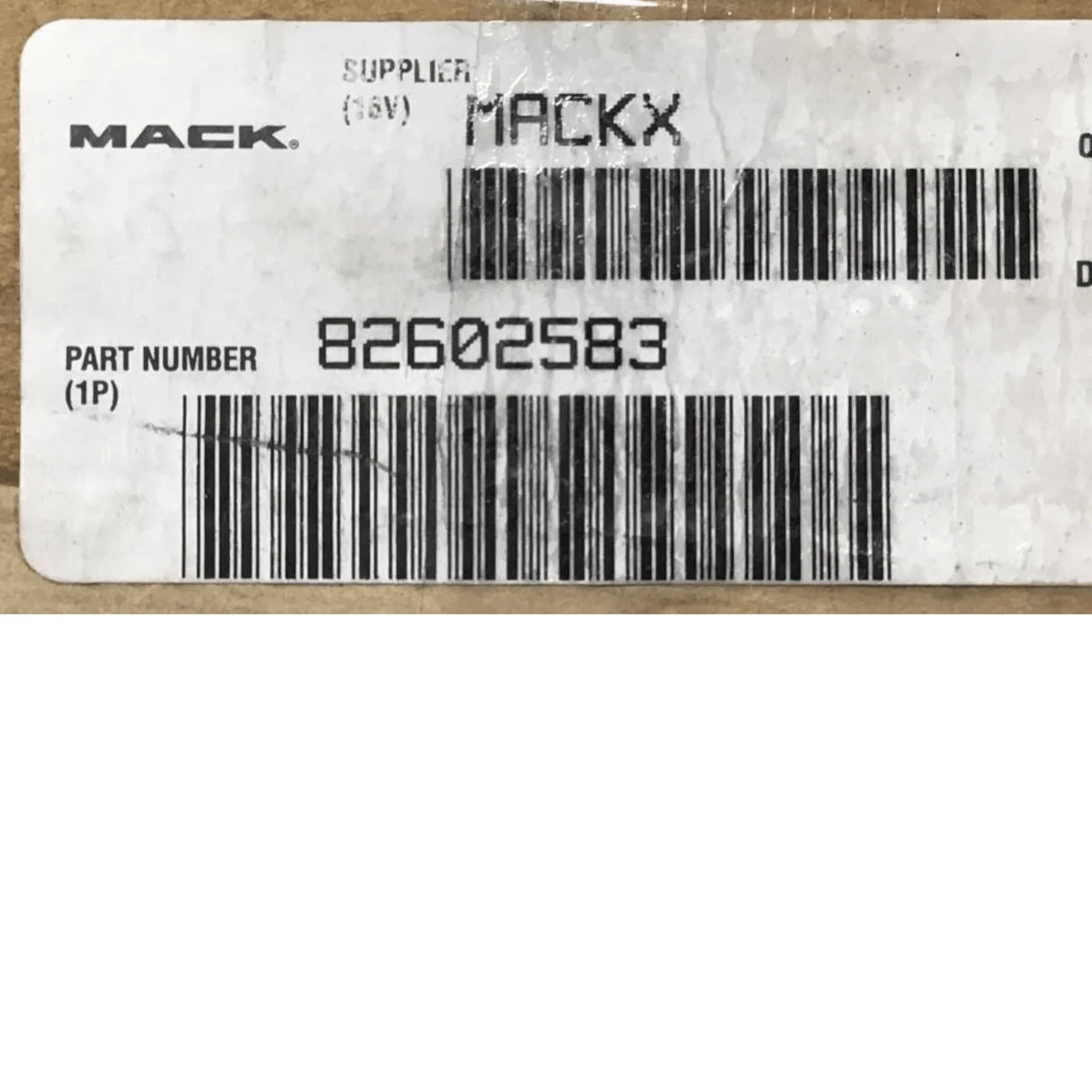 82602583 Genuine Mack Air Deflector - Truck To Trailer